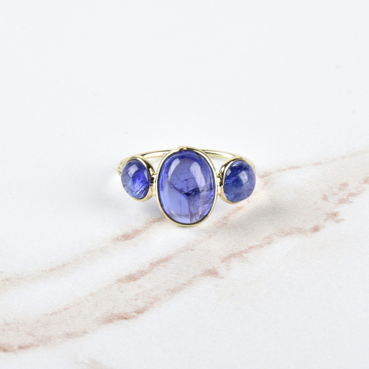 Tanzanite and 18K Ring