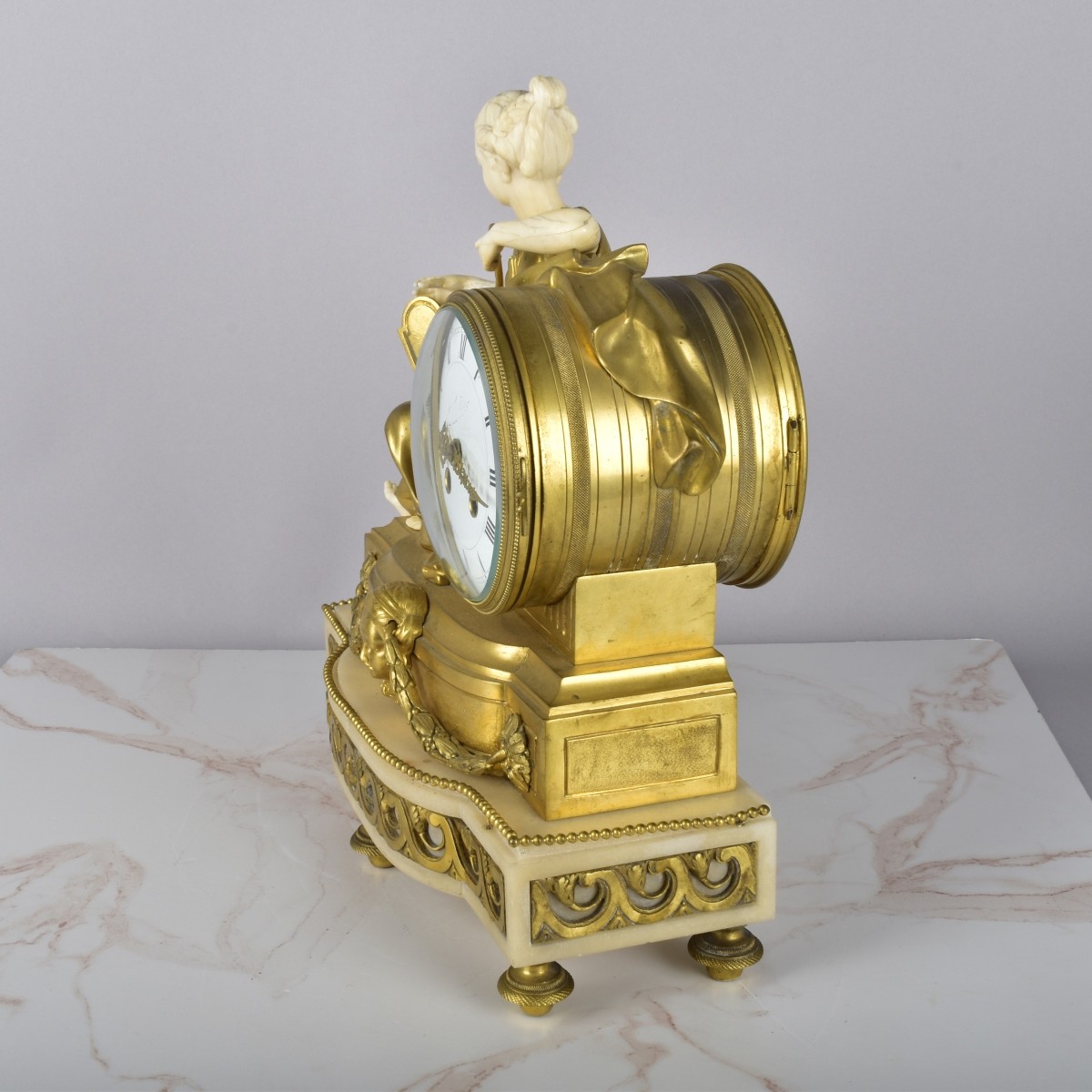 19th C. French Louis XVI Style Mantle Clock