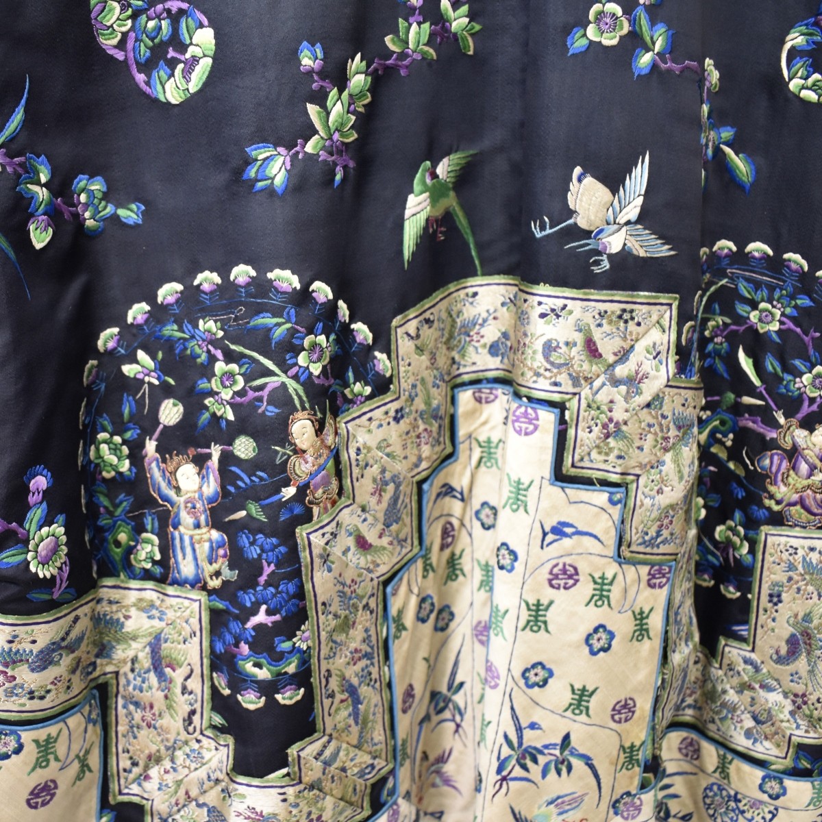 18/19C Chinese Silk Embroidered Robe