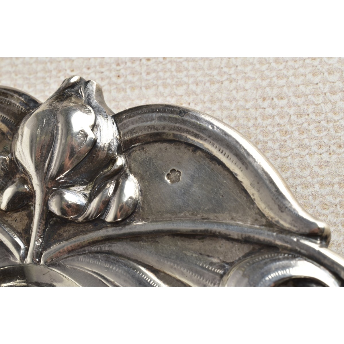 Austrian Art Nouveau 800 Silver Fish Tray