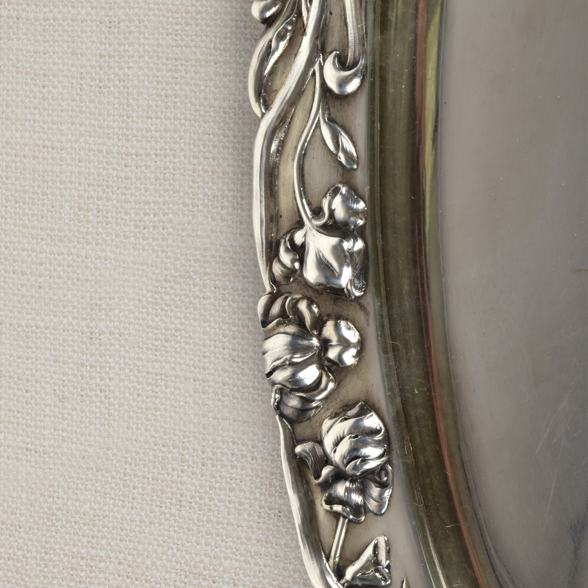 Austrian Art Nouveau 800 Silver Fish Tray