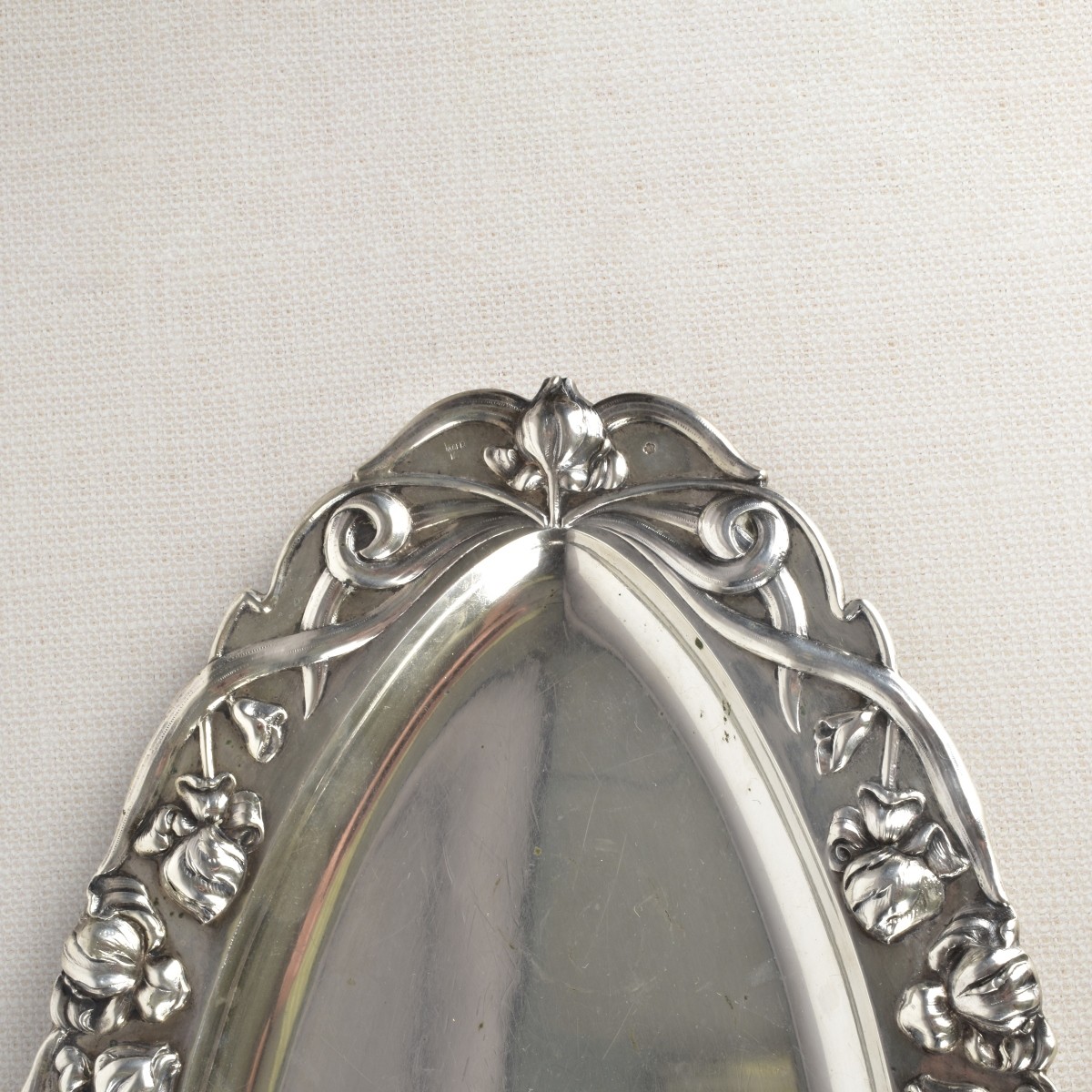 Austrian Art Nouveau 800 Silver Fish Tray