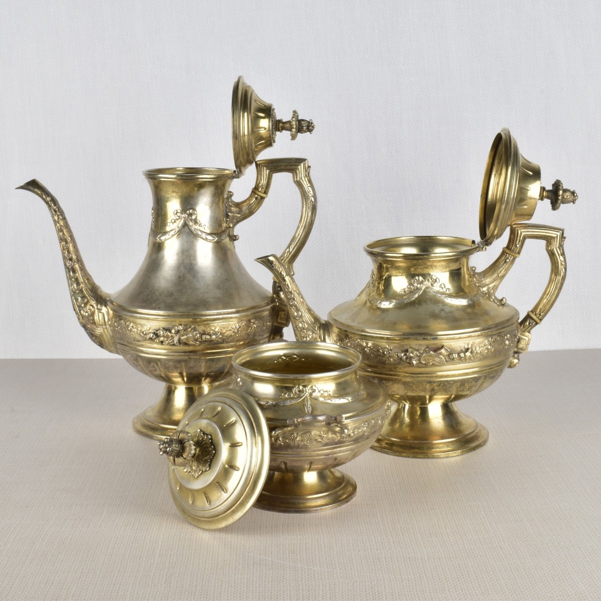 Antique German Silver Tea & Coffee Service