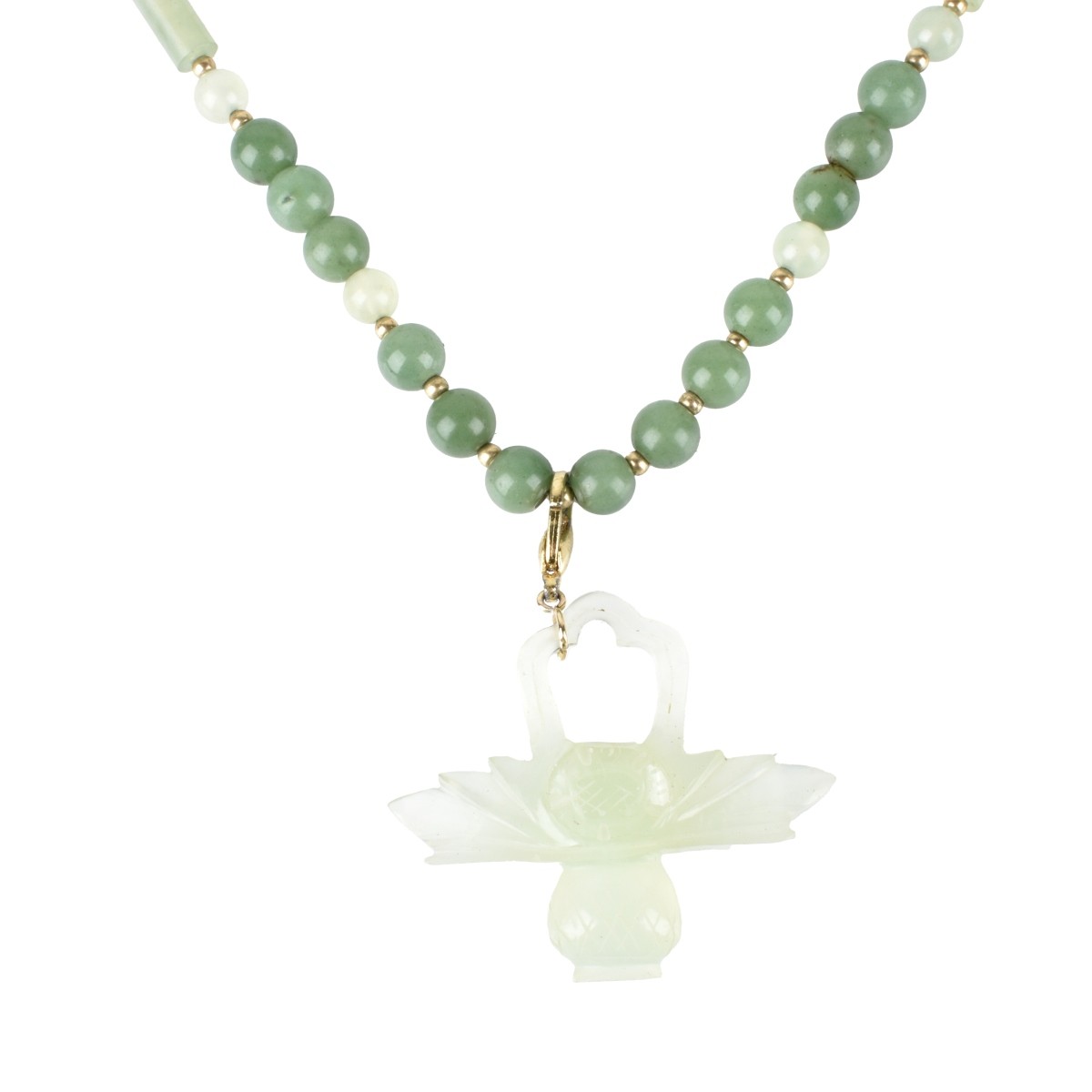 Jade and Serpentine Necklace