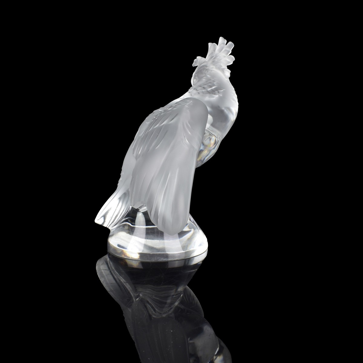 Lalique "Cockatiel" Crystal Sculpture