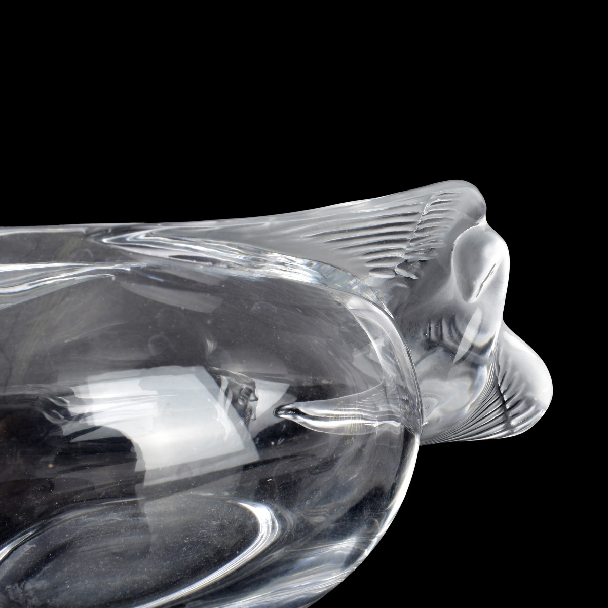 Lalique Crystal Oval Bowl