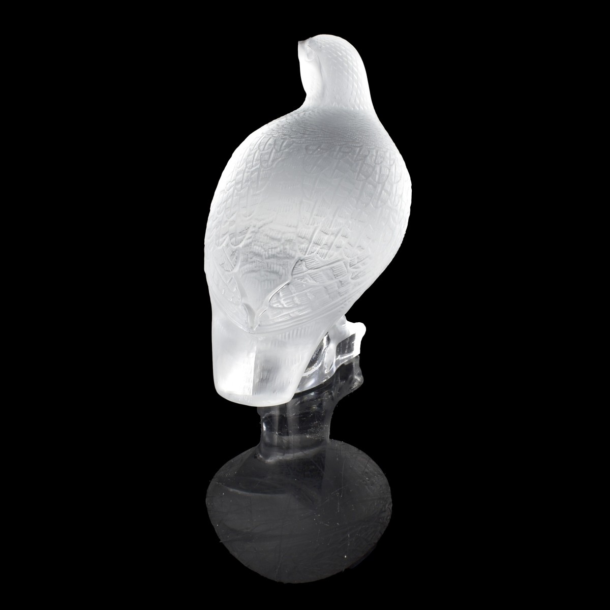 Lalique Quail Figurine