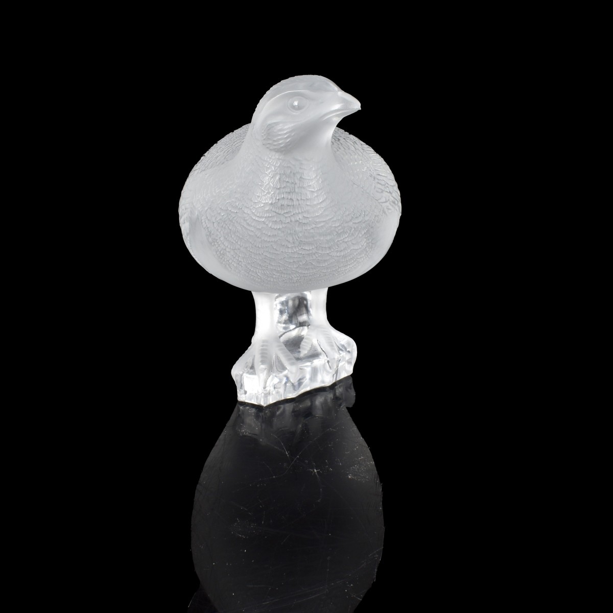 Lalique Quail Figurine