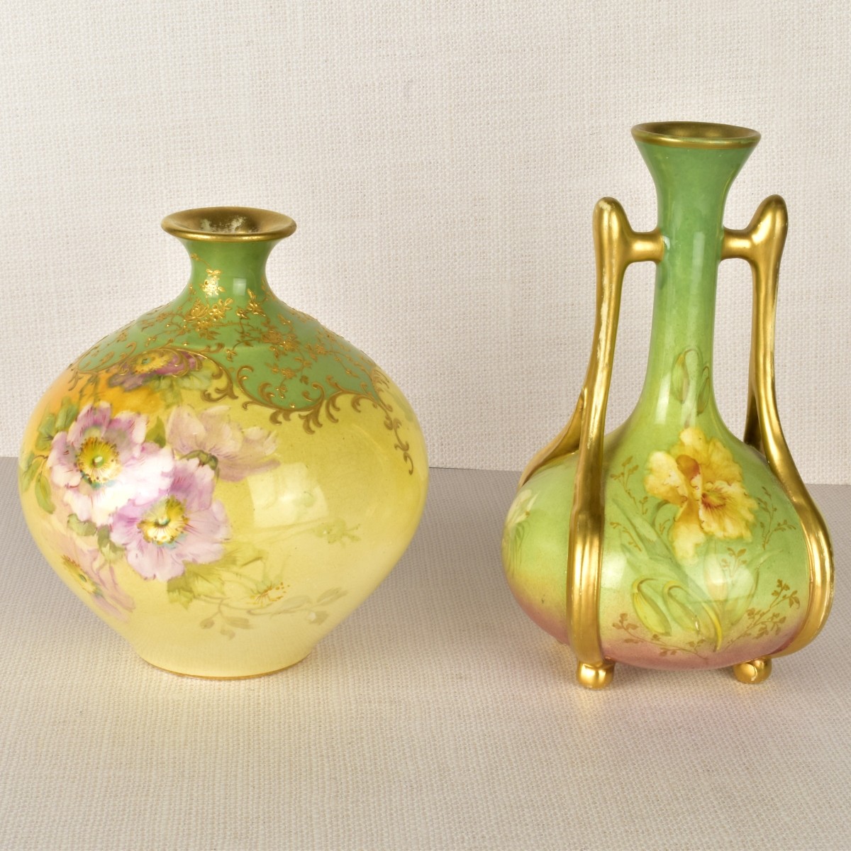 German Royal Bonn Porcelain Vases