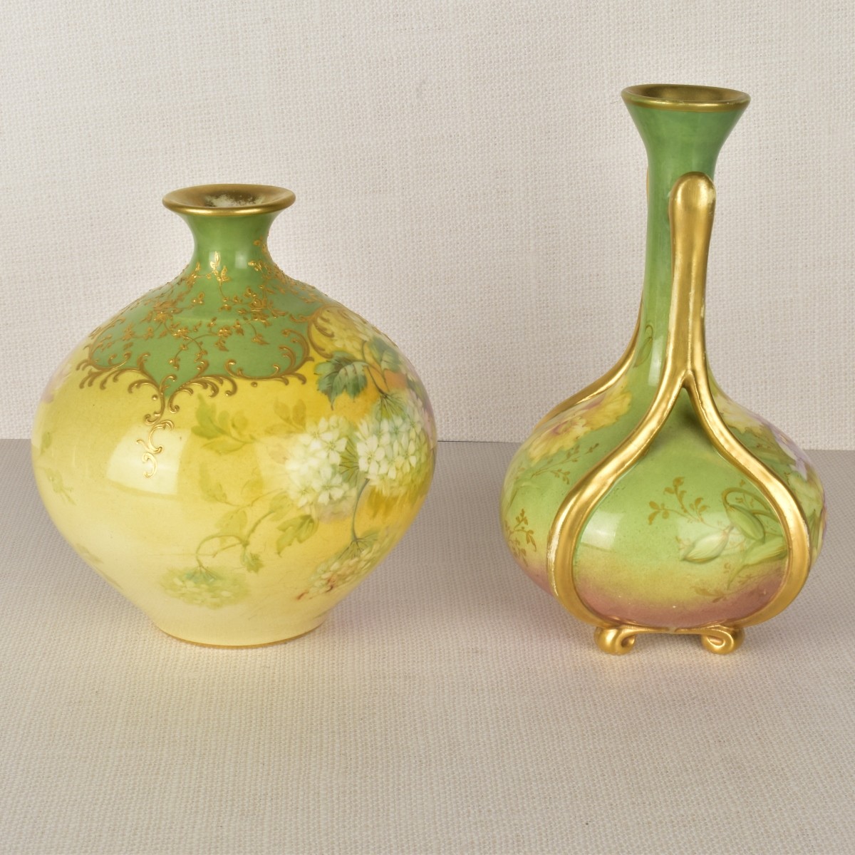 German Royal Bonn Porcelain Vases