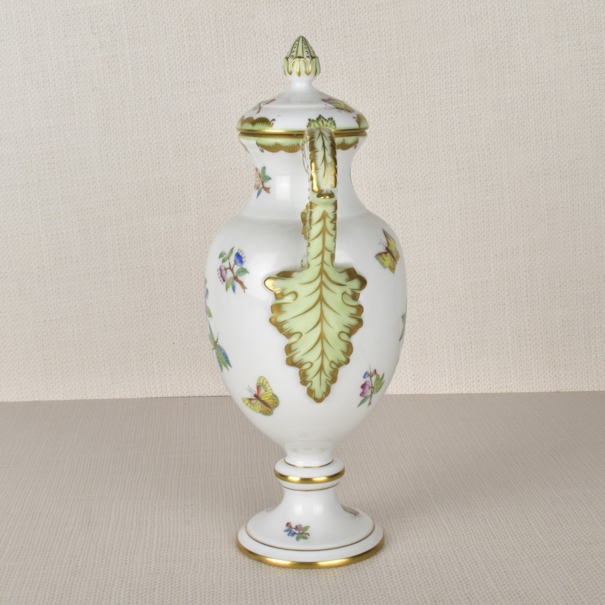 Herend Porcelain Hand Painted Urn