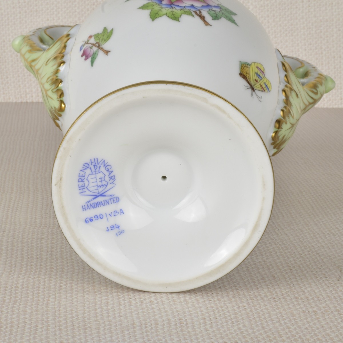 Herend Porcelain Hand Painted Urn