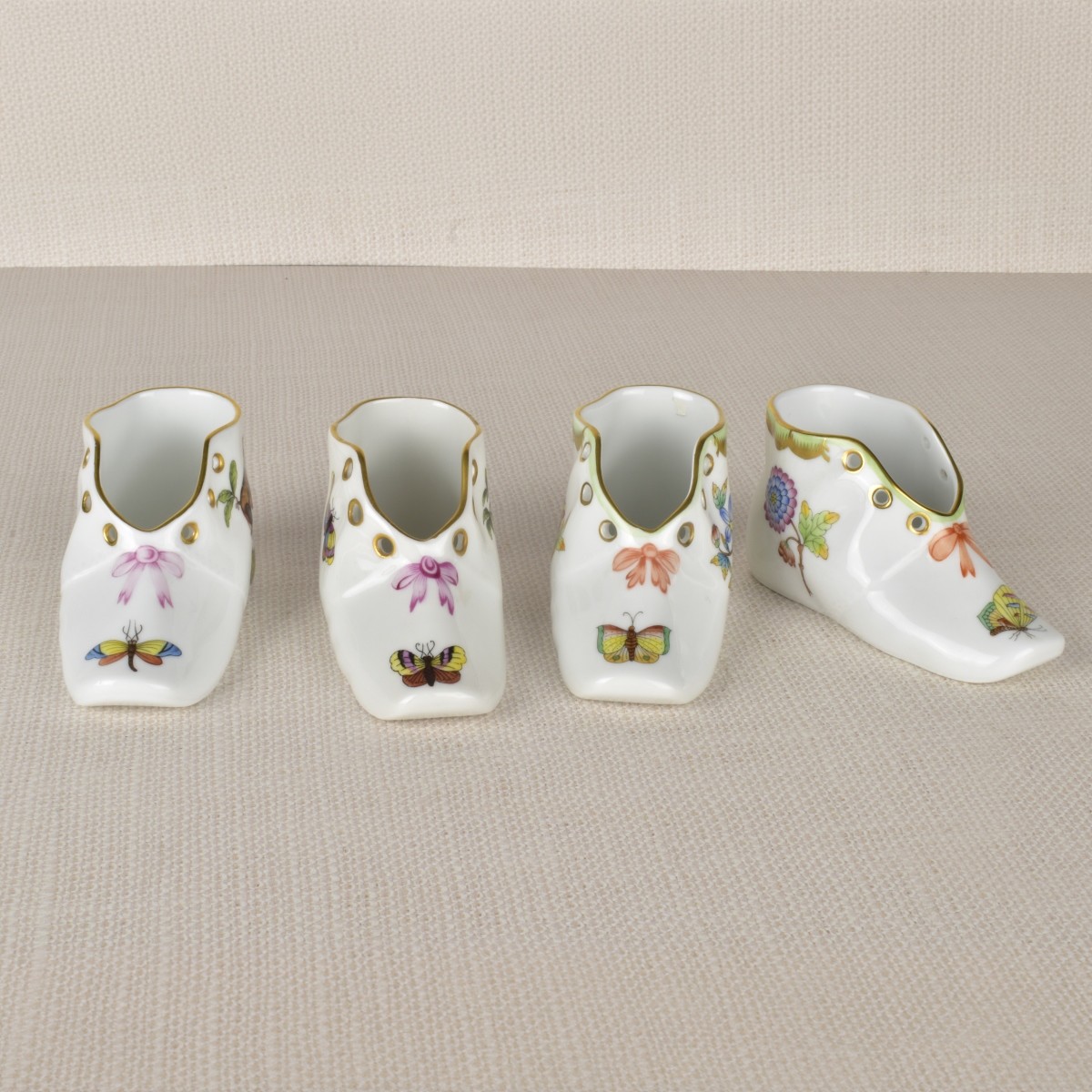 Herend German Porcelain Baby Shoes