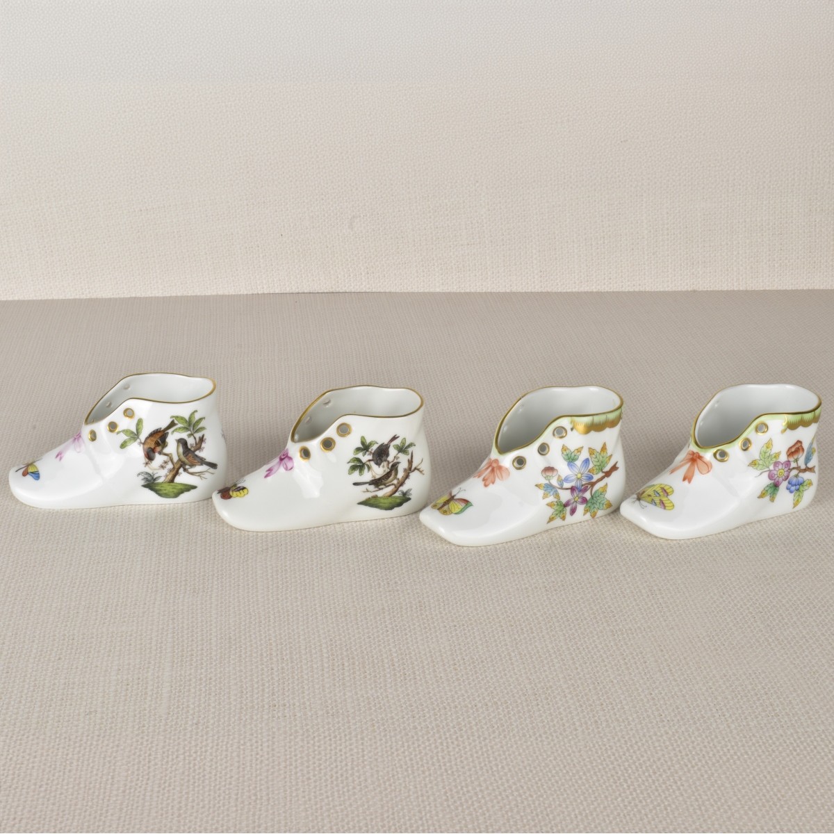 Herend German Porcelain Baby Shoes