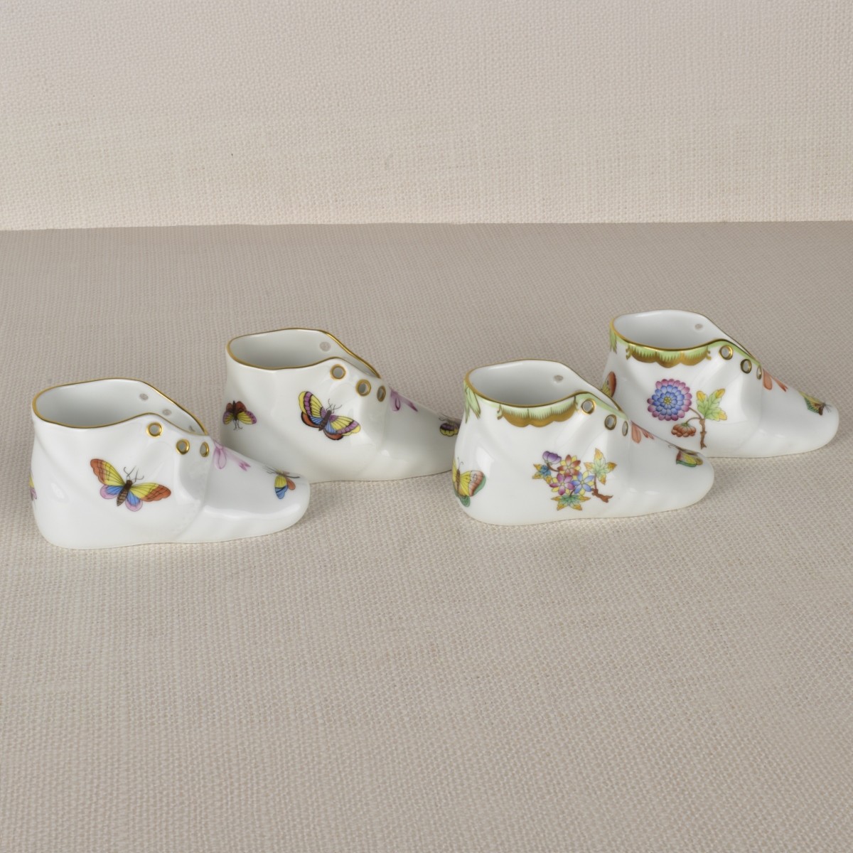 Herend German Porcelain Baby Shoes