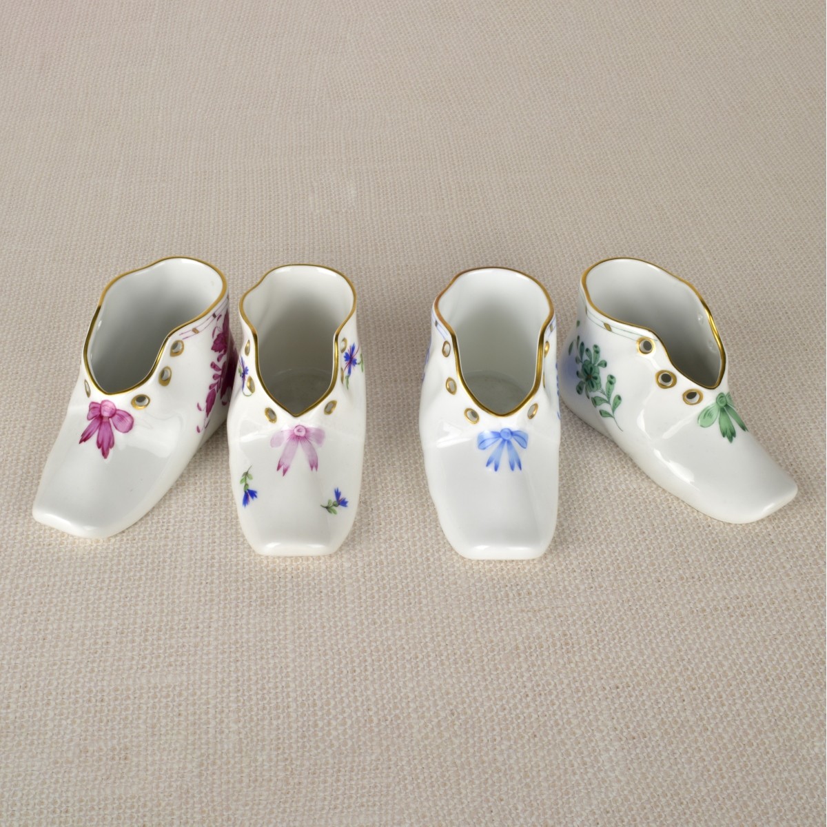 Herend German Porcelain Baby Shoes