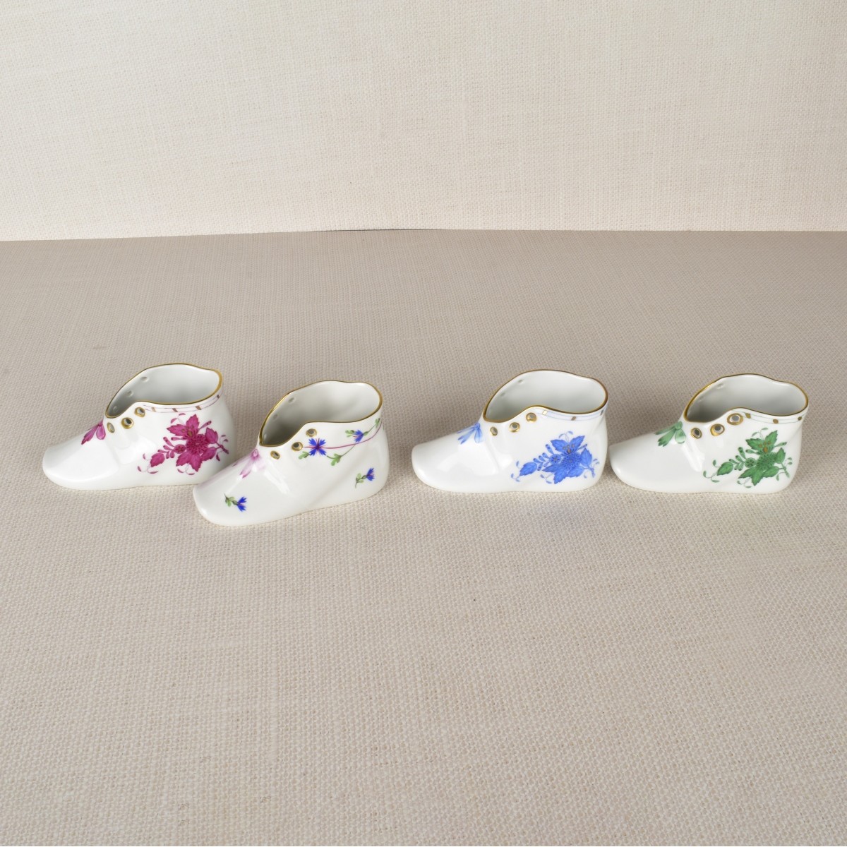 Herend German Porcelain Baby Shoes