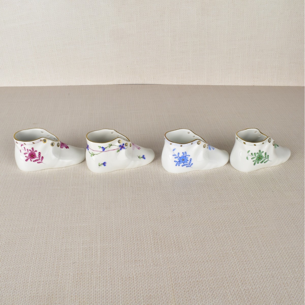 Herend German Porcelain Baby Shoes