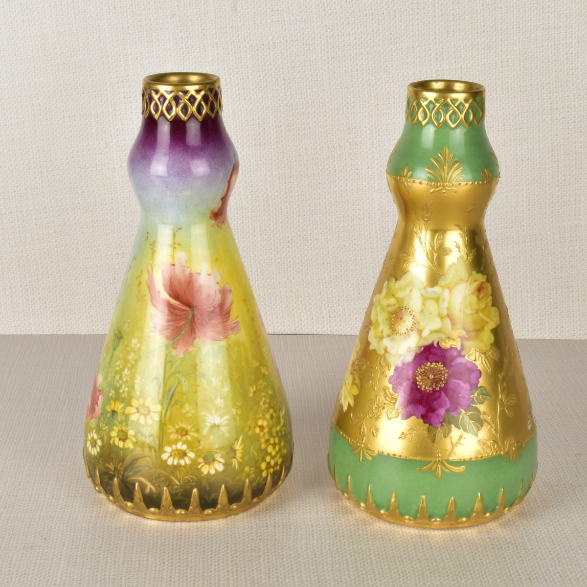 Pair of Art Nouveau Royal Bonn Vases