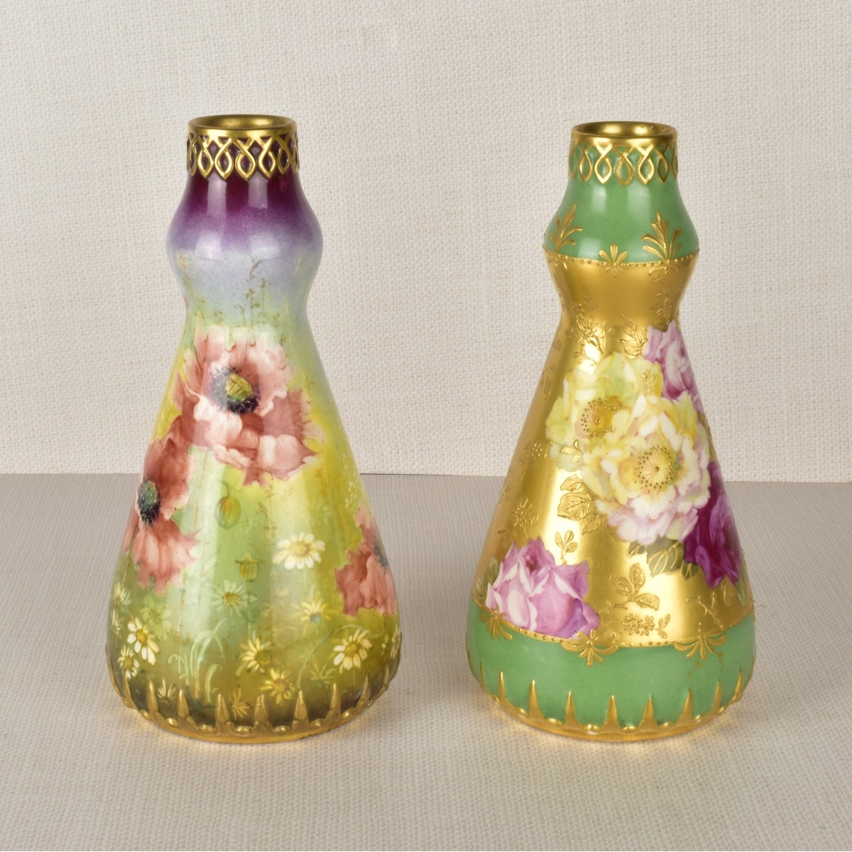 Pair of Art Nouveau Royal Bonn Vases