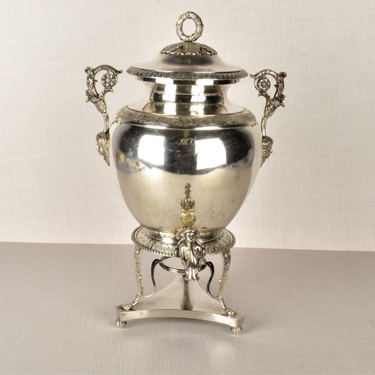 Antique Russian Silver Samovar