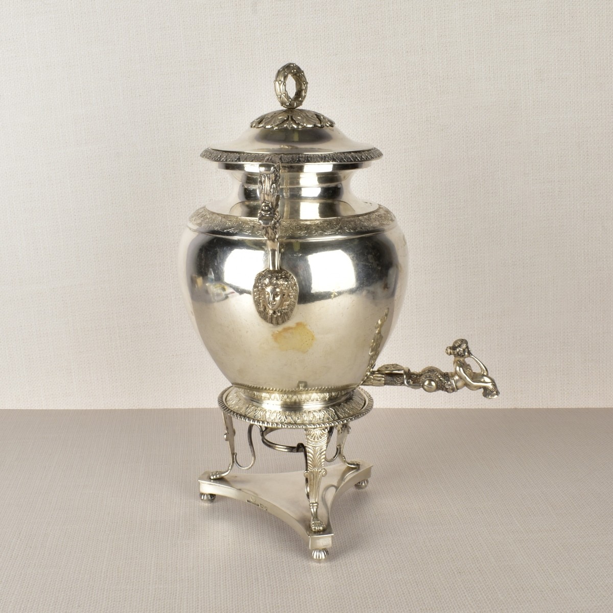 Antique Russian Silver Samovar