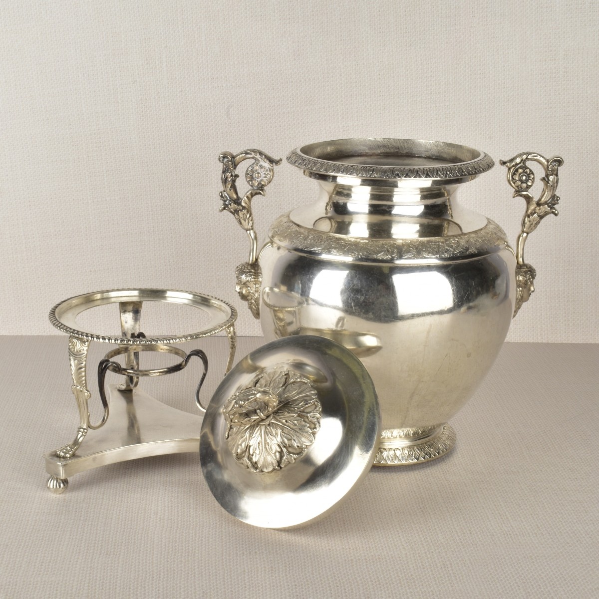 Antique Russian Silver Samovar