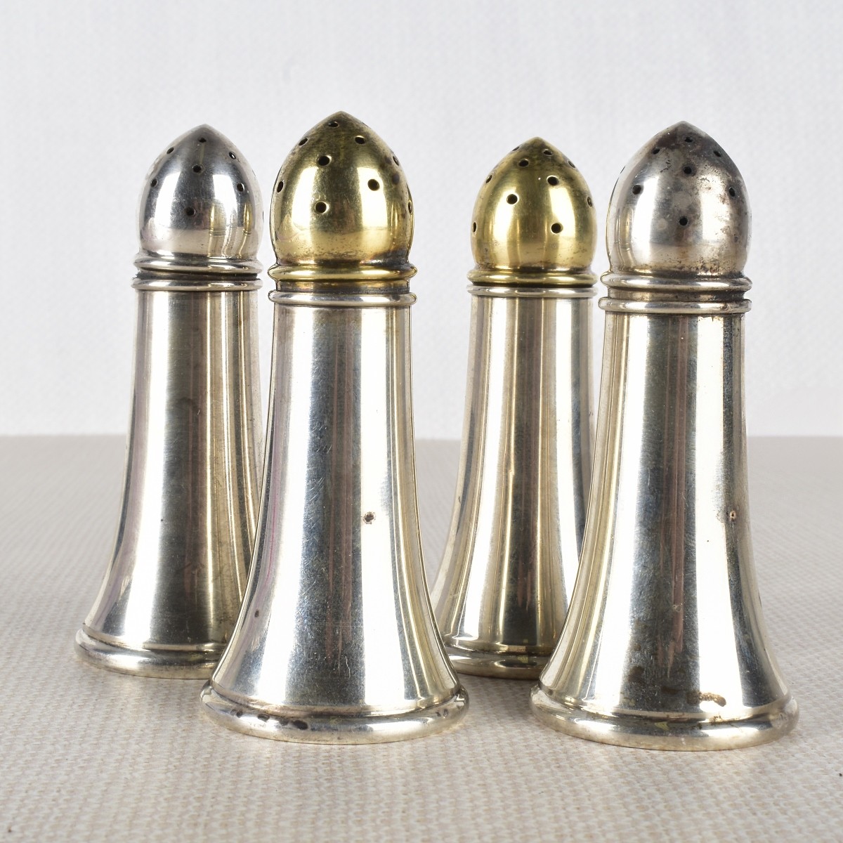 (4) Sterling Silver Salt and Pepper Shakers