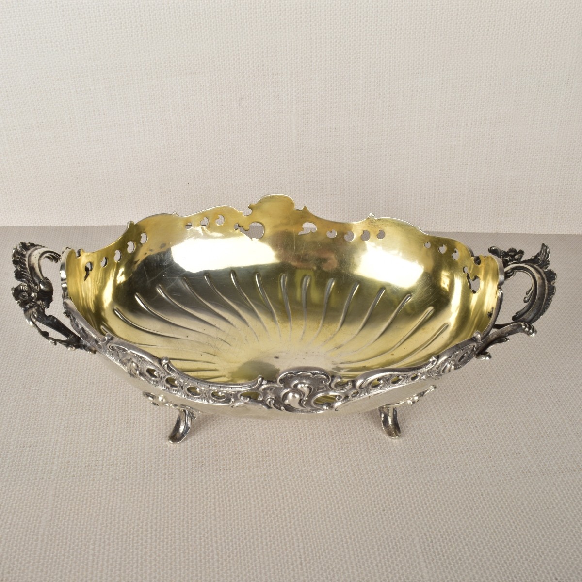 German Silver Centerpiece Bowl