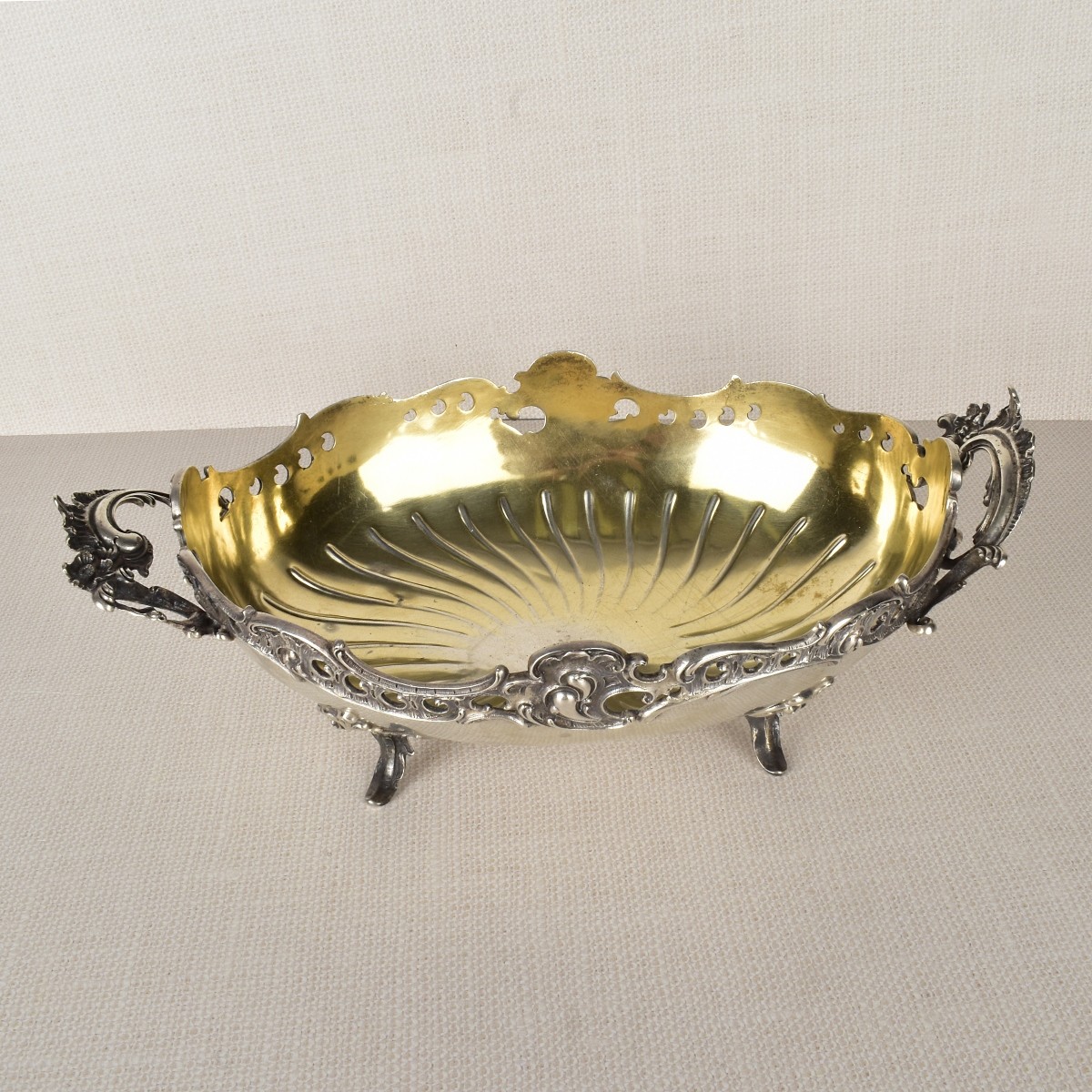 German Silver Centerpiece Bowl