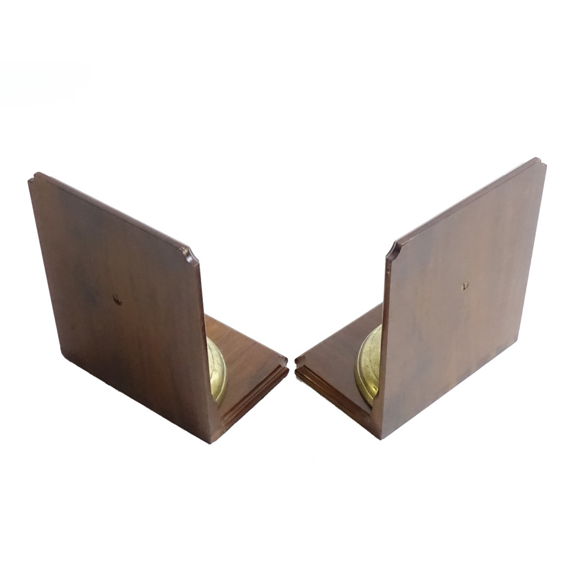 Pair Brass Bell Bookends