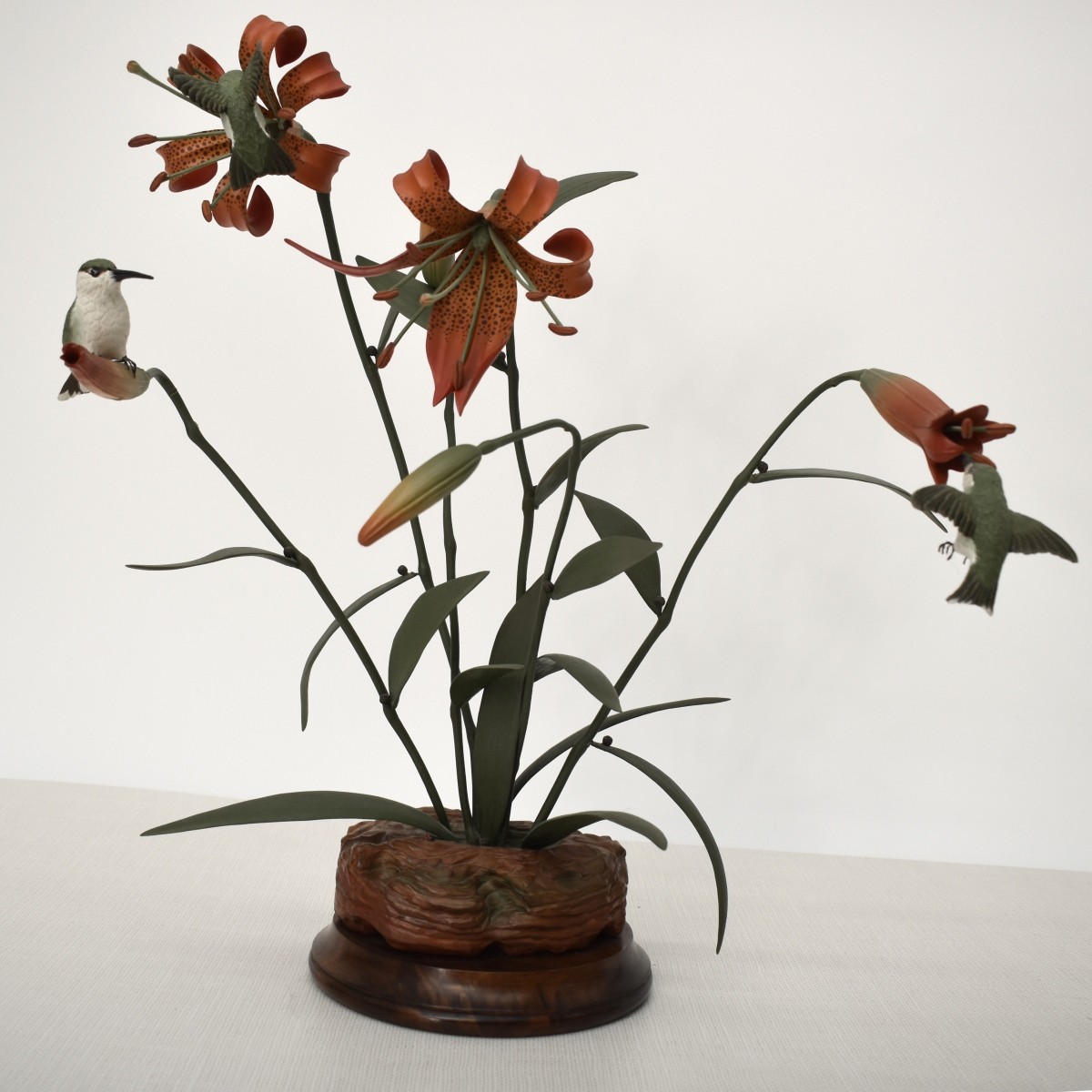 Hummingbird Lily Sculpture