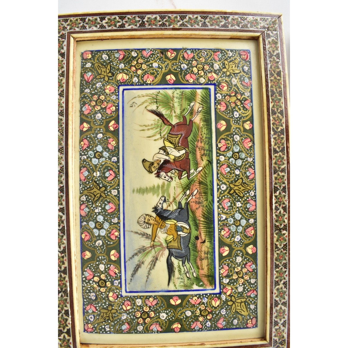 Four Persian Celluloid Miniatures