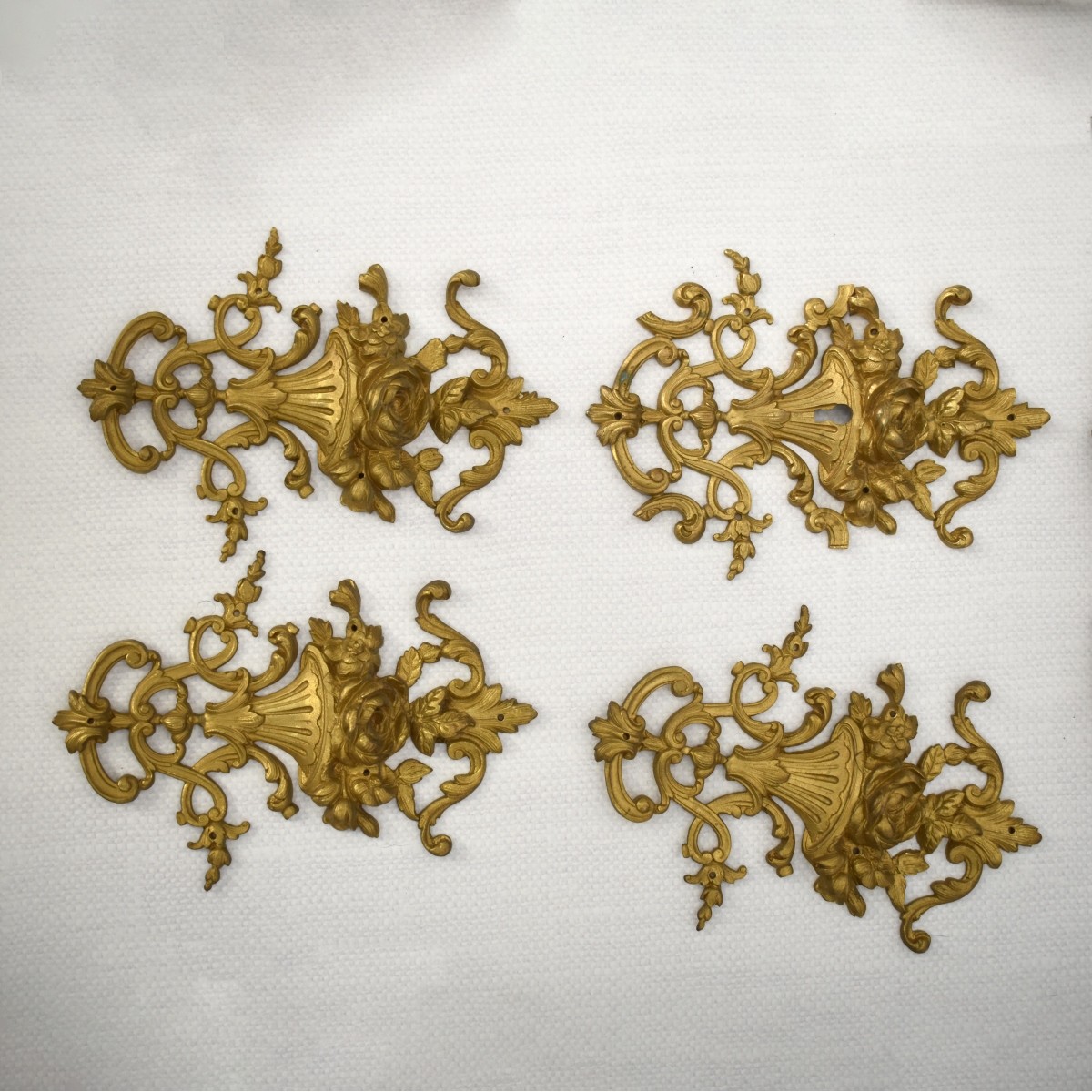 19C French Gilt Bronze Furniture Mounts