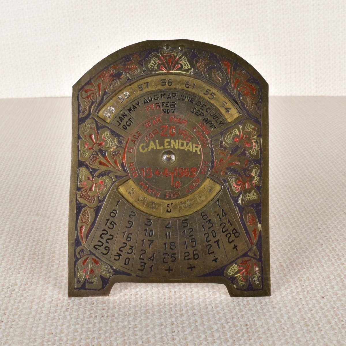 1918 Field Compass and 20 Year Calendar