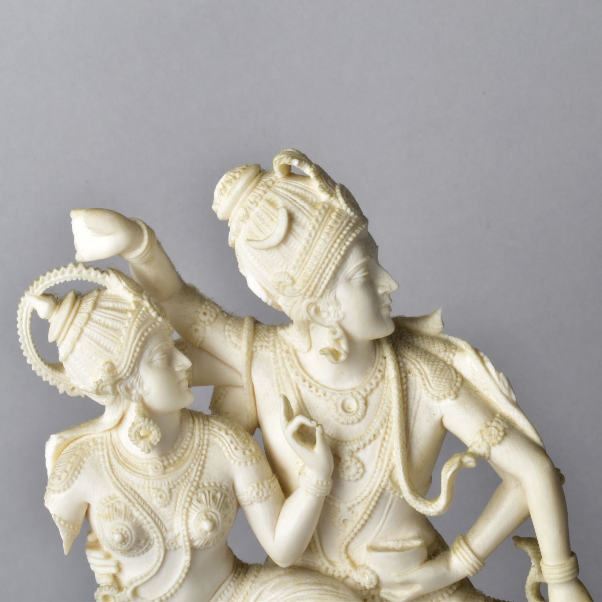 Antique Carved Idols Shiva and Parvati