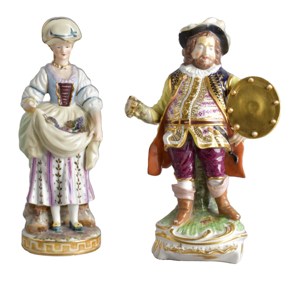 Two Porcelain Victorian Figurines