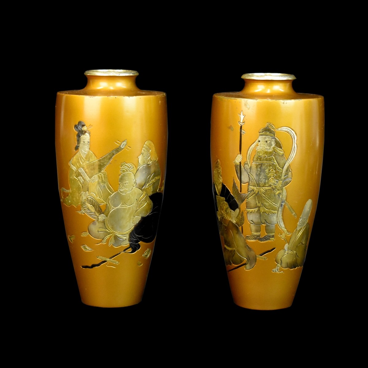 Pr Japanese Mixed Medal Vases