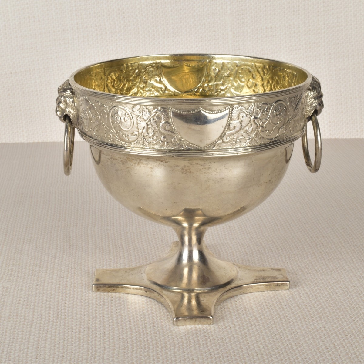 Antique Danish Silver Footed Bowl