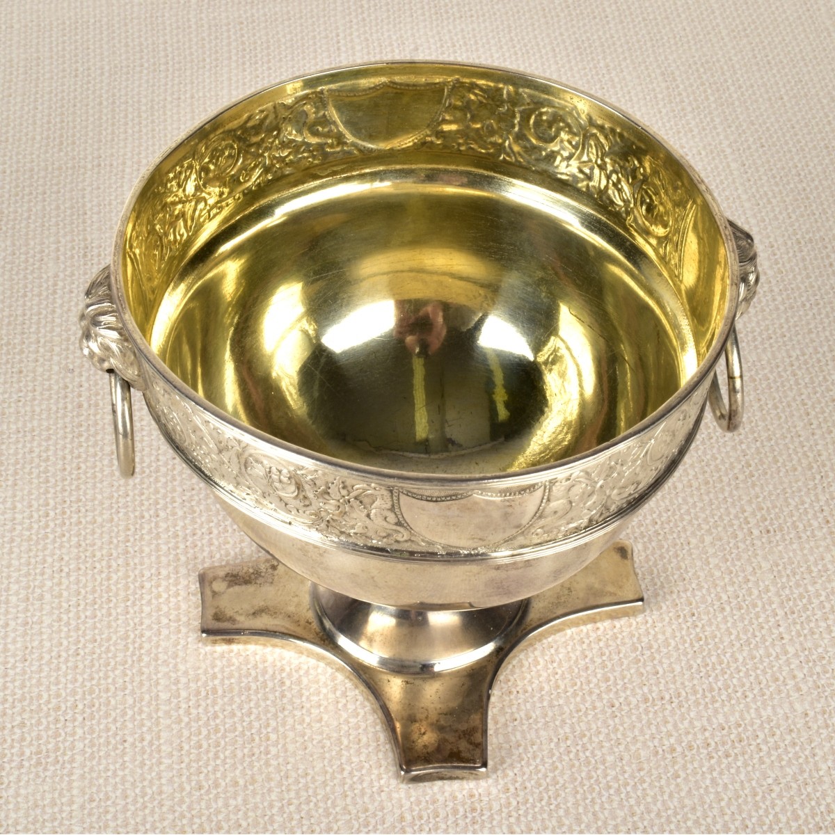 Antique Danish Silver Footed Bowl