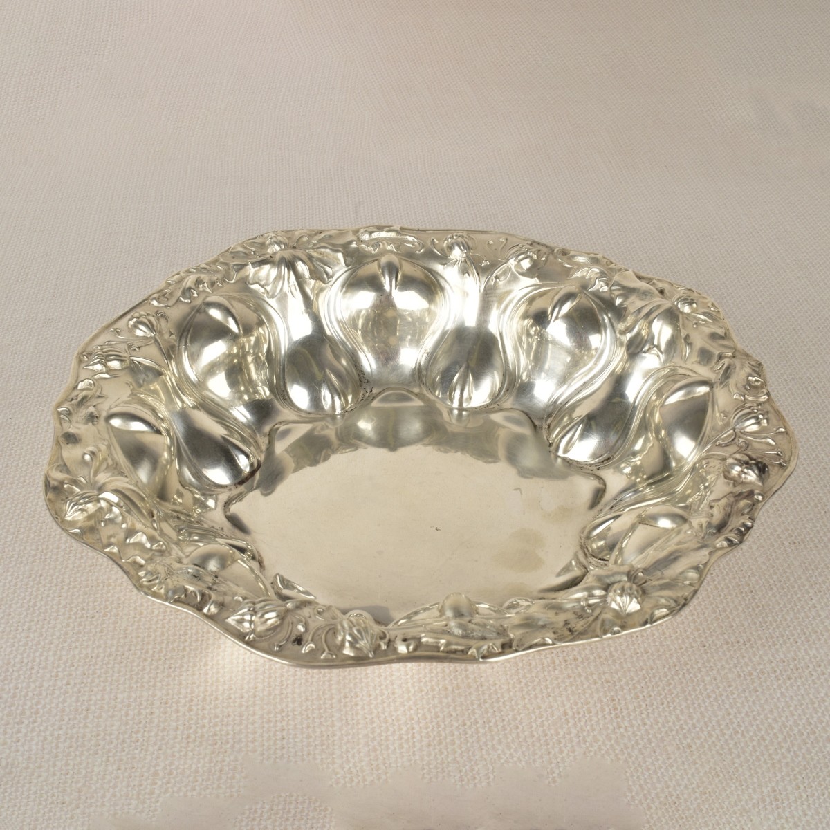 Sterling Silver Embossed Bowl