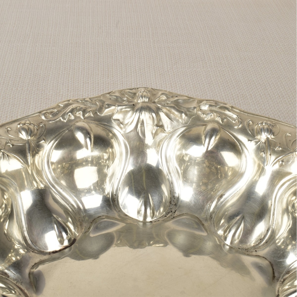 Sterling Silver Embossed Bowl