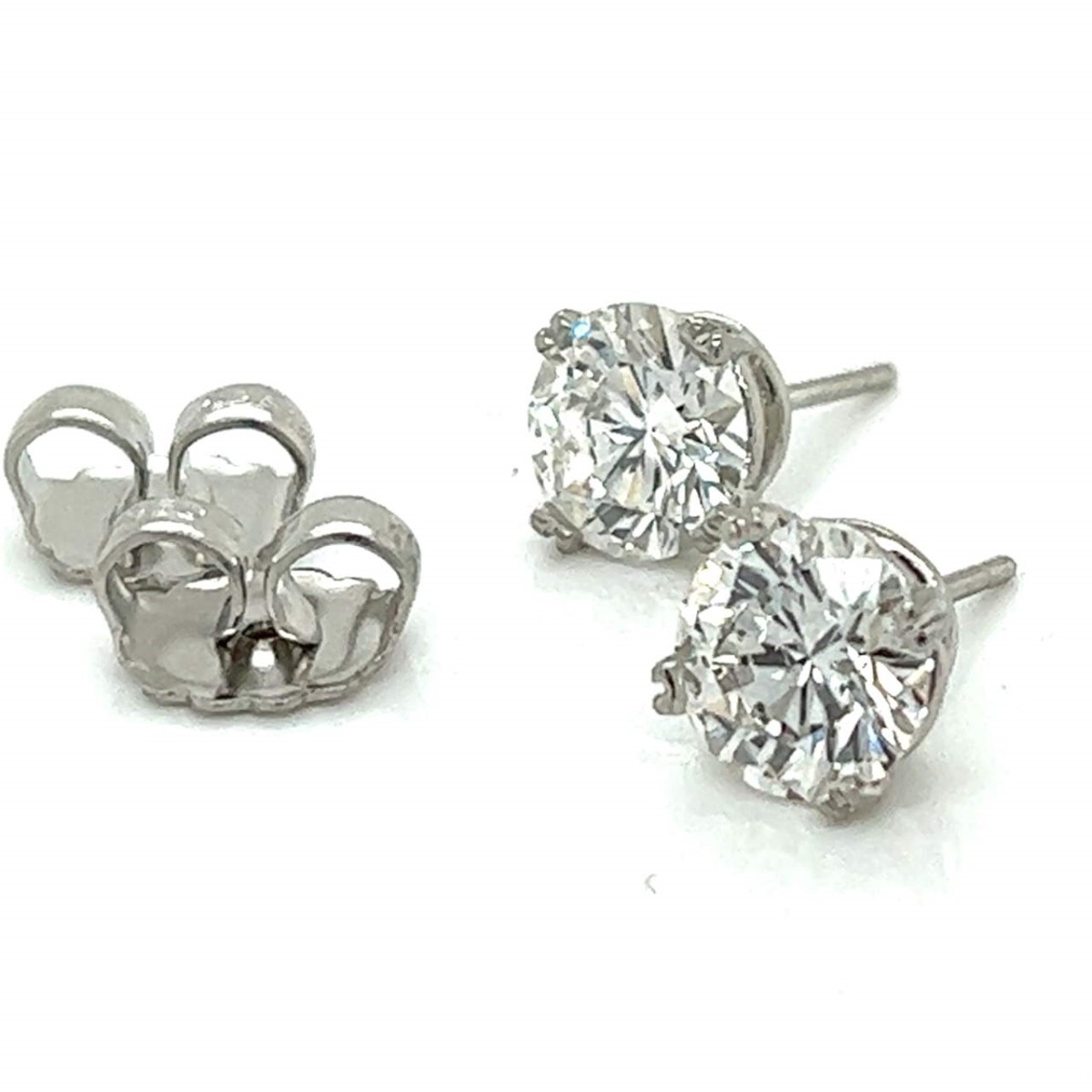 Diamond and 14K Ear Studs