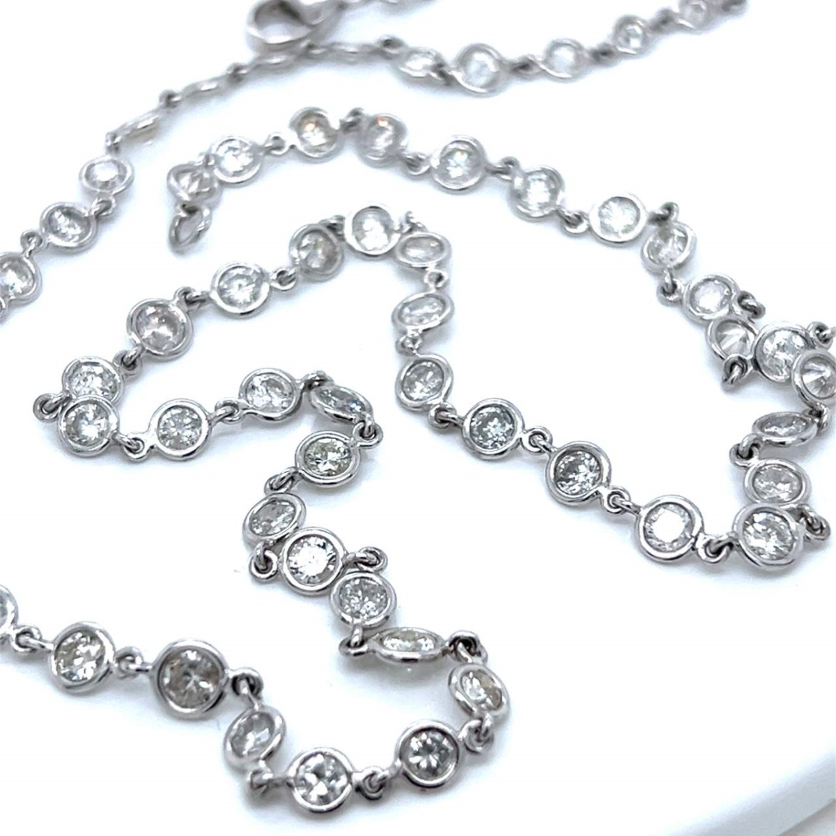 Diamond, Platinum and 18K Necklace