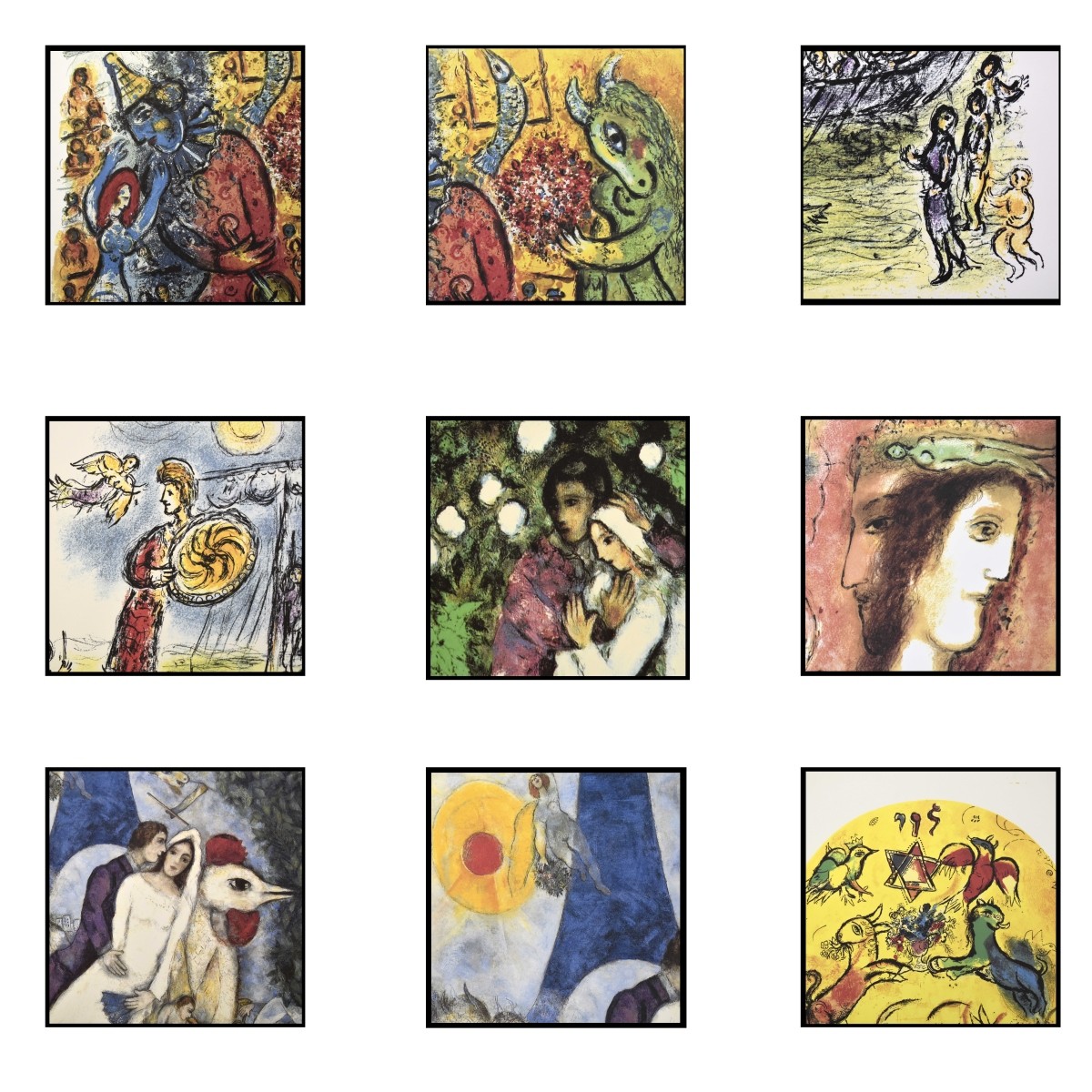 After: Marc Chagall (1887-1985) Eight Lithographs
