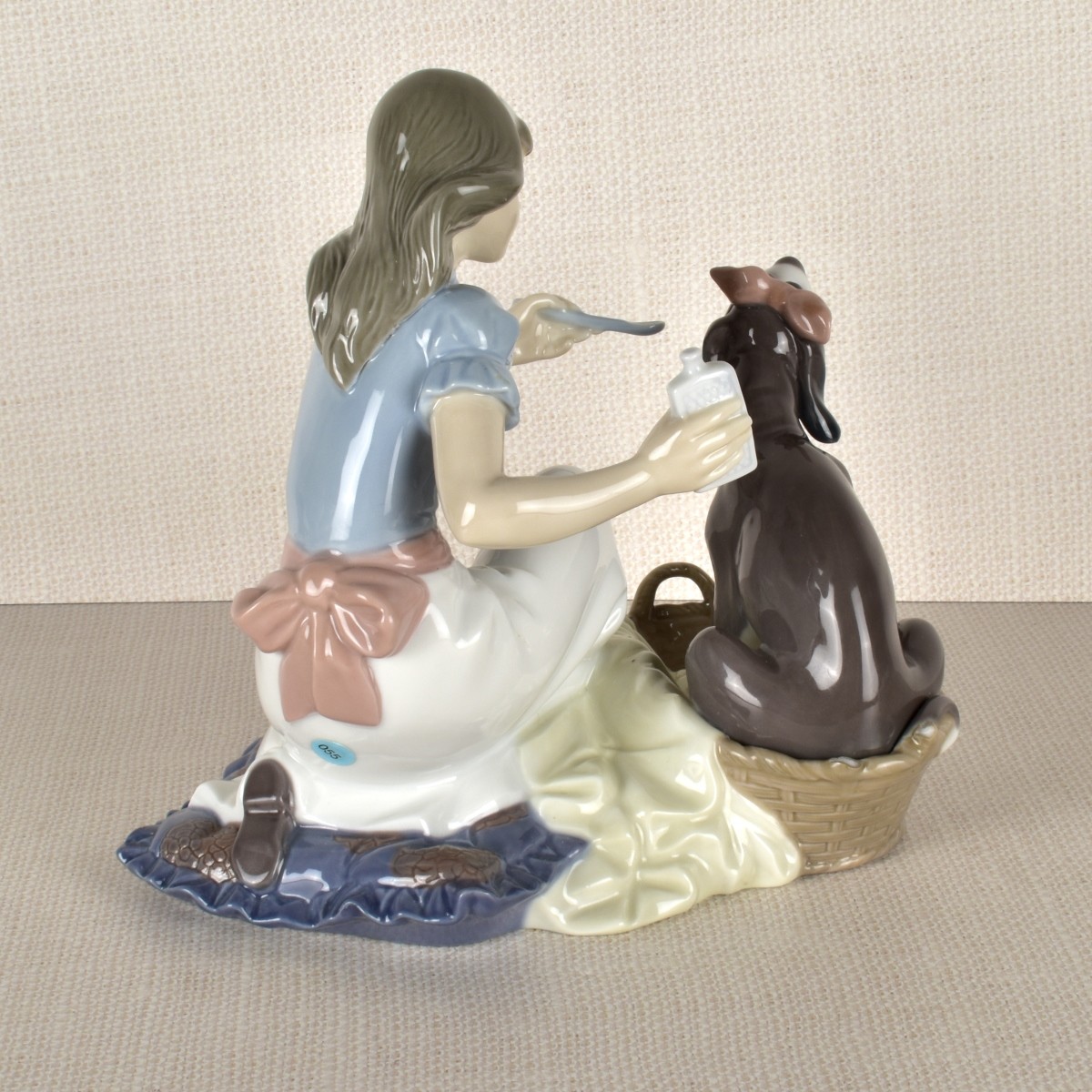Lladro Figurine of a Girl and Dog