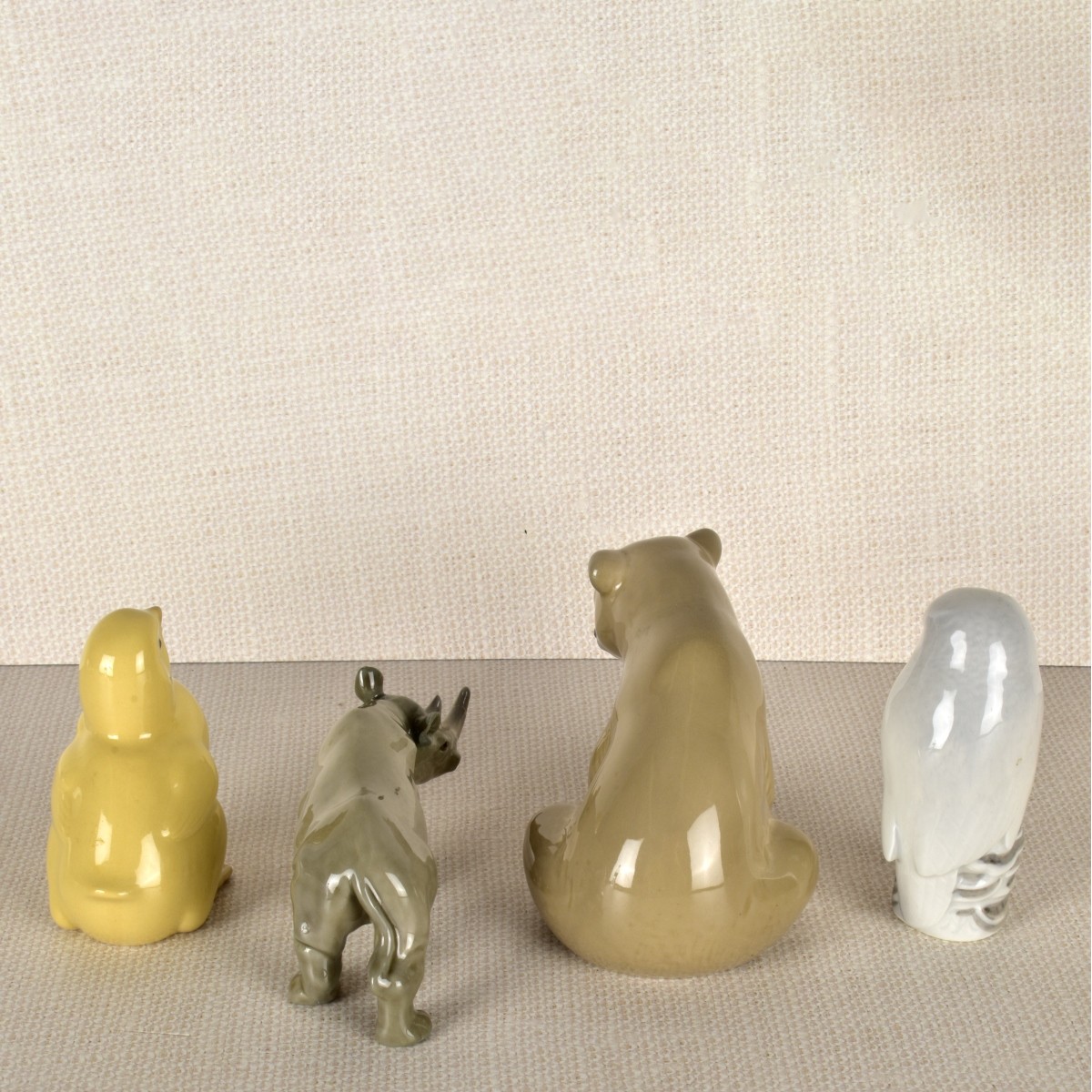 Four Porcelain Animal Figurines