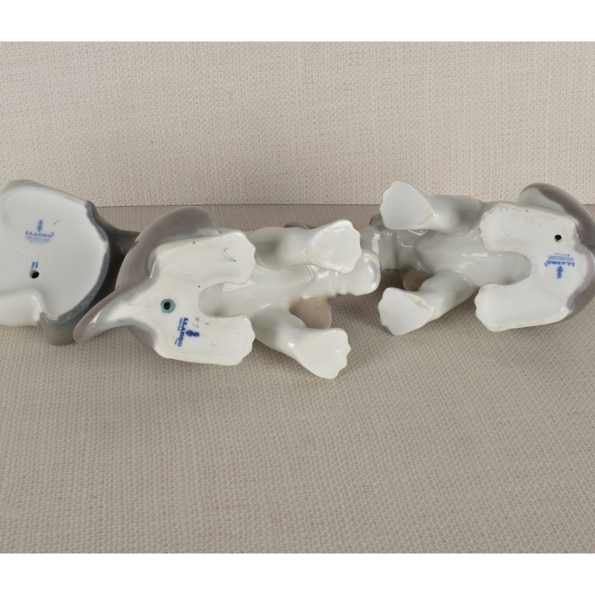 Three Lladro Porcelain Puppy Figurines
