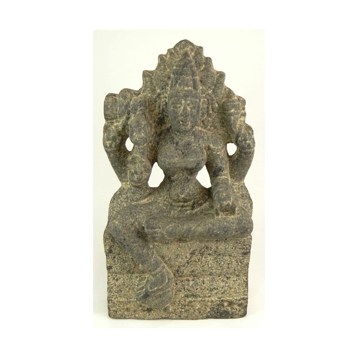 Antique Carved Schist Stele Brahmani