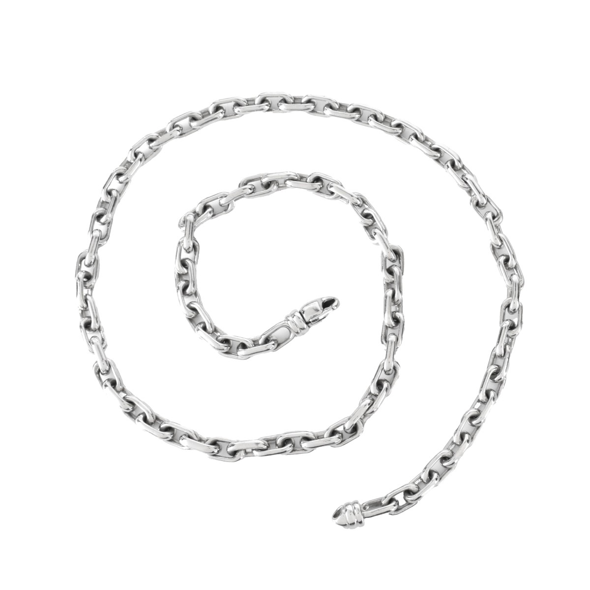 Platinum Necklace and Bracelet